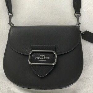 Black Coach Morgan Saddlebag Purse. NWOT